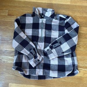 Waffle Checkered Quarter-Zip